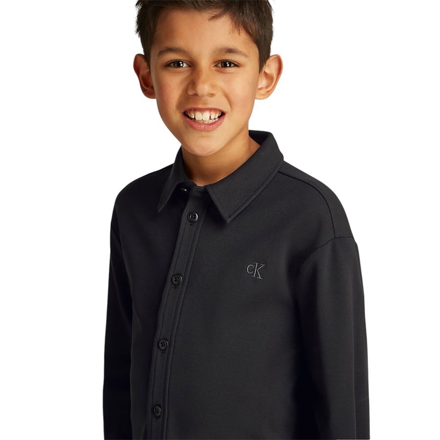 Camicia twill punto in jeans da bambino Calvin Klein | CKIB0IB02419BEH